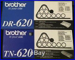 Genuine Factory Sealed Brother TN-620 Toner Cartridge and DR-620 Imaging Drum