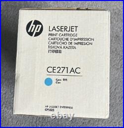 Genuine HP CE271AC Cyan Toner Cartridge LaserJet CP5525 CE271AC OPEN BOX