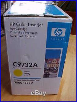 Genuine HP LaserJet Cartridges Set of 3 Factory Sealed C9731A + C9732A + C9733A
