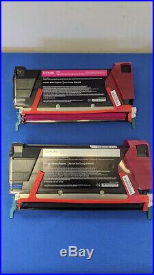 Genuine Lexmark Starter Toner Set CMYK C746 C748 Toner Cartridges 6k yield