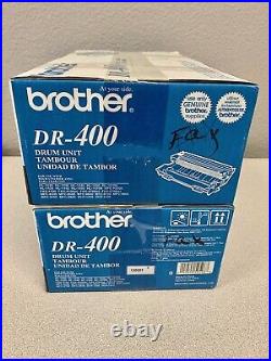 Genuine OEM Brother DR-400 Drum Units, 2-pack, Factory Sealed Boxes