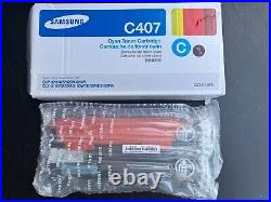 Genuine SEALED BAG OPEN BOX Samsung K407 C407 M407 Y407 Toner Cartridges + BONUS