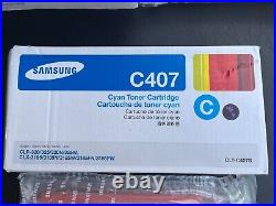 Genuine SEALED BAG OPEN BOX Samsung K407 C407 M407 Y407 Toner Cartridges + BONUS