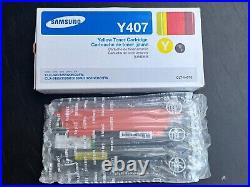 Genuine SEALED BAG OPEN BOX Samsung K407 C407 M407 Y407 Toner Cartridges + BONUS