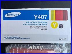 Genuine SEALED BAG OPEN BOX Samsung K407 C407 M407 Y407 Toner Cartridges + BONUS