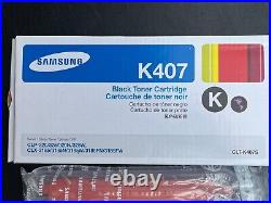 Genuine SEALED BAG OPEN BOX Samsung K407 C407 M407 Y407 Toner Cartridges + BONUS