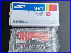 Genuine SEALED BAG OPEN BOX Samsung K407 C407 M407 Y407 Toner Cartridges + BONUS