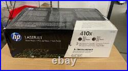 HP 410X Factory Sealed Genuine Black Toner Cartridges CF410XD Dual Pack