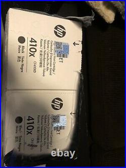 HP 410X Factory Sealed Genuine Black Toner Cartridges CF410XD Dual Pack