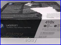 HP 410X Genuine Toner Cartridges CF410XD Dual Pack Black Factory Sealed