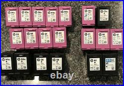 HP 61 64 XL HP 61 64 Tri Color Black Ink Cartridges Never Refilled Lot Of 20