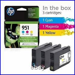HP 951 3 Ink Cartridges Cyan, Magenta, Yellow CN050AN, CN051AN, CN052AN