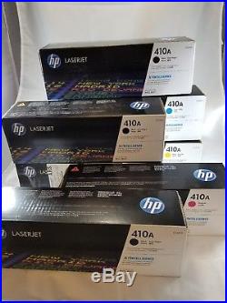 HP EMPTY Virgin Genuine 410A Toner Cartrige 8 Total units USED in original boxes