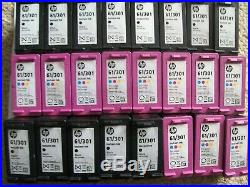 HP Empty 61 Black & Tri-Color Ink Cartridges Lot of 24 Total