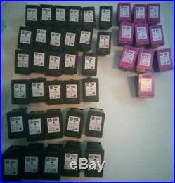 HP Ink Cartridges Empty/Untested Lot of 31 901 Black, 1 901XL 10 Tri-Color