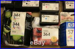 Job Lot X 167 HP Mixed Empty Printer Ink Toner Cartridges For Parts