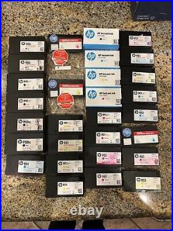 KIT LOT OF 29 EMPTY GENUINE HP 950 and 951 BLACK, & COLOR INK CARTRIDGES FEW NEW