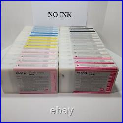 LOT 28 EMPTY Epson Stylus Pro Ink Cartridge T6036 T6034 T6037 T6035 T6023 T6039