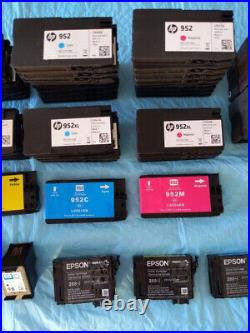 LOT 78 HP 952,932,933,61,98 Black Cyan Magenta Yellow XL + 4 Epson Cartridges