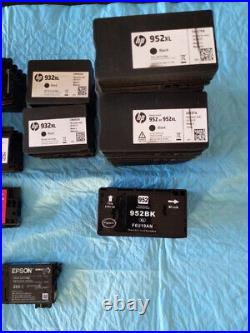 LOT 78 HP 952,932,933,61,98 Black Cyan Magenta Yellow XL + 4 Epson Cartridges