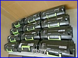 LOT OF 12 LEXMARK 52D1X0E BLACK TONER FOR MS811/MS812 USED/EMPTY/OEM/Sold As is