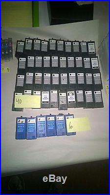 LOT OF 177 MIXED BLACK COLOR INK CARTRIDGE GENUINE USED CANON EPSON 920XL DELL