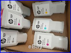 LOT OF 190 HP# 727 MULTI-COLOR INK CARTRIDGE USED/UNTESTED/EMPTY/Genuine