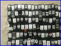 LOT OF 208 CANON BLACK and COLOR INK CARTRIDGE/EMPTY