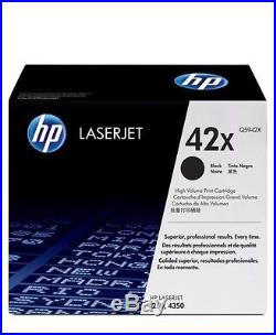 LOT OF 3- NEW Genuine HP 42X Laser Cartridges. Free Ship