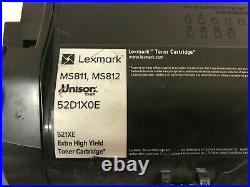 LOT of 14 Empty Virgin Lexmark 52D1X0E Toner Cartridge 521XE