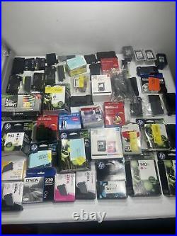 LOT of 53 EPSON, LD, HP, PIXMA, G&G, UP& UP. NEW & EMPTY Ink Cartridges