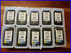 Lot Of 10 Empty Virgin Ink Cartridges Canon PG-245XL CL-246XL Never Refilled
