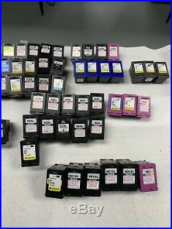Lot Of 120 Empty Hp Compatible/non Oem Cartridges Hp60,61,62,63,65,21,22,901