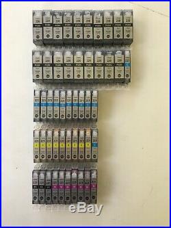 Lot Of 50 Empty Virgin Ink Cartridges Canon 220 221