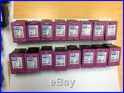 Lot Of 59 HP Virgin empty Ink Cartridges HP 60XL, 62, 92, 901, 901XL