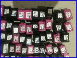 Lot of 100 used Empty HP BLACK AND COLOR INK CARTRIDGES