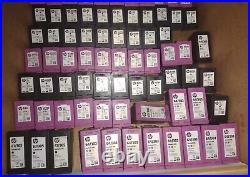 Lot of 106 Empty Virgin HP 64 65 67 XL Black Tri Color Ink Cartridges Never Refi