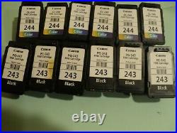 Lot of (120) Empty Canon PIXMA and mix HP INK and 20 generic Canon / HP