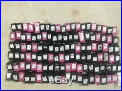 Lot of 120 used Empty HP BLACK AND COLOR INK CARTRIDGES
