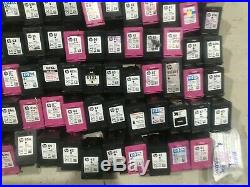 Lot of 120 used Empty HP BLACK AND COLOR INK CARTRIDGES