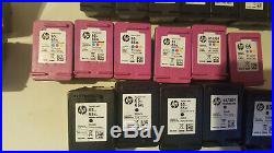 Lot of 151 HP 60/61/62/63/65/901 Virgin EMPTY Ink Cartridges & Black, Reg & XL
