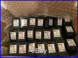 Lot of 21 Virgin Empty HP 61 Black Ink Cartridges Never Refilled