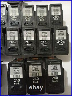 Lot of 29 Genuine Canon 240 &241 XL Empty Ink Cartridges VIRGIN/N Refild 22bk/7c