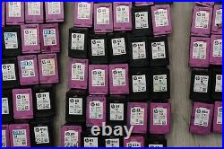 Lot of 304 HP OEM Virgin Empty Ink Black and Color HP 60,61,62,63,64,65,67,98