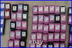 Lot of 304 HP OEM Virgin Empty Ink Black and Color HP 60,61,62,63,64,65,67,98