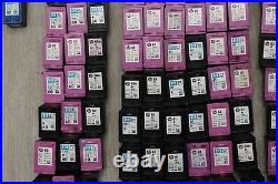 Lot of 304 HP OEM Virgin Empty Ink Black and Color HP 60,61,62,63,64,65,67,98