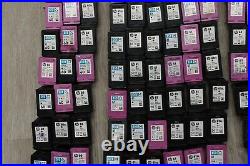 Lot of 304 HP OEM Virgin Empty Ink Black and Color HP 60,61,62,63,64,65,67,98