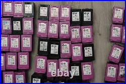 Lot of 304 HP OEM Virgin Empty Ink Black and Color HP 60,61,62,63,64,65,67,98