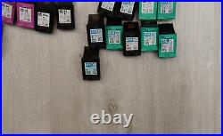 Lot of 304 HP OEM Virgin Empty Ink Black and Color HP 60,61,62,63,64,65,67,98