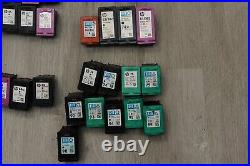 Lot of 304 HP OEM Virgin Empty Ink Black and Color HP 60,61,62,63,64,65,67,98